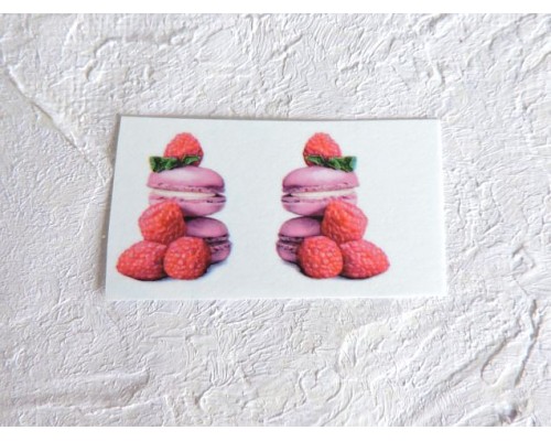 Термонаклейка "Макаруны" высота - 2,0 см (пара)