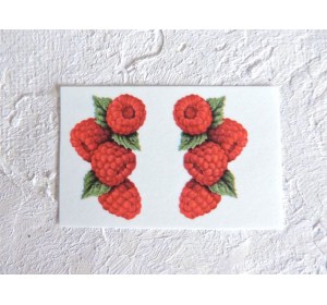 Термонаклейка "Малинка" высота - 2,5 см (пара)