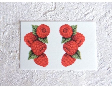 Термонаклейка "Малинка" высота - 2,5 см (пара)