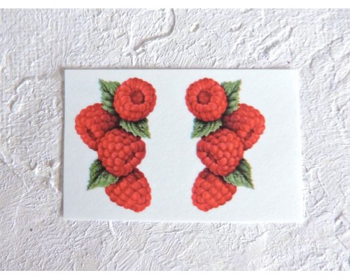 Термонаклейка "Малинка" высота - 2,5 см (пара)