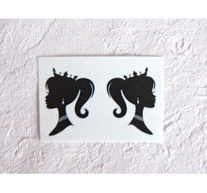 Термонаклейка "Ученица" высота - 2.5 см (пара)