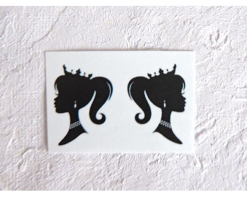 Термонаклейка "Ученица" высота - 2.5 см (пара)