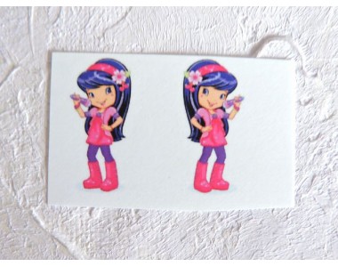 Термонаклейка "Девочка" высота - 2,5 см (пара)
