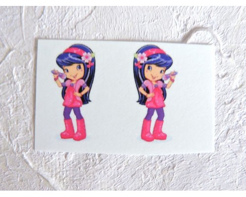 Термонаклейка "Девочка" высота - 2,5 см (пара)