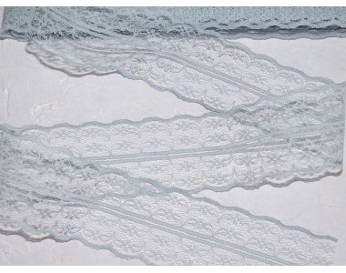 Кружево капрон 45 мм  серый цвет - 1м