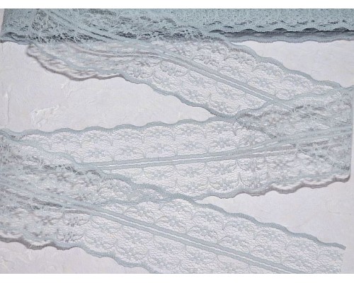 Кружево капрон 45 мм  серый цвет - 1м