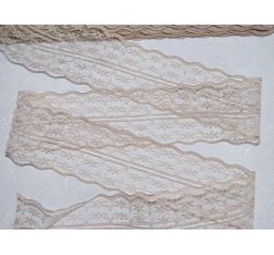 Кружево капрон 45 мм  темно-бежевый цвет - 1м