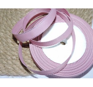 Репсовая лента 10 мм с люрексом серебро, цв. пенка  - 1м