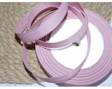 Репсовая лента 10 мм с люрексом серебро, цв. пенка  - 1м