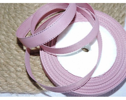 Репсовая лента 10 мм с люрексом серебро, цв. пенка  - 1м