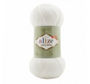 Пряжа ALIZE 'Alpaca Royal NEW' 100гр. 250м (55% акрил, 15% альпака, 30% шерсть) - 1 моток.