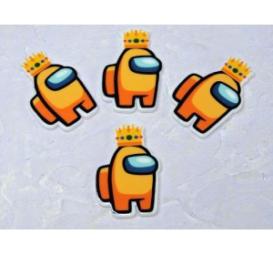 Кабошон-вырубка "Игра" 2,5*3,7 см - 1 шт.