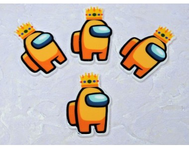 Кабошон-вырубка "Игра" 2,5*3,7 см - 1 шт.