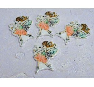 Кабошон-вырубка "Фея" 2,7*3,9 см - 1 шт.