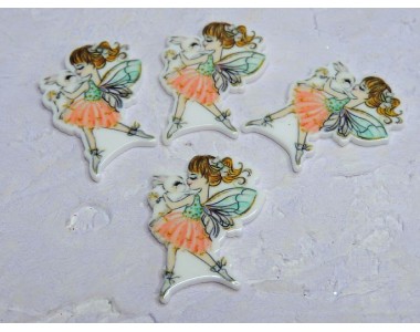 Кабошон-вырубка "Фея" 2,7*3,9 см - 1 шт.