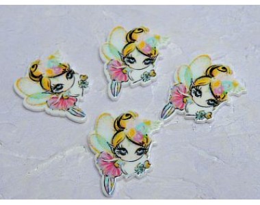 Кабошон-вырубка "Фея" 2,6*3,7 см - 1 шт.