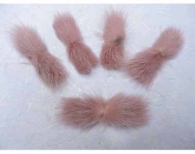 Меховая полоска 3*7 см, цв. пенка - 1 шт.