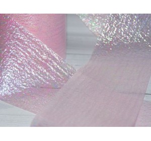 Лента перламутровая 5,5 см, цв. розовый - 1 м.