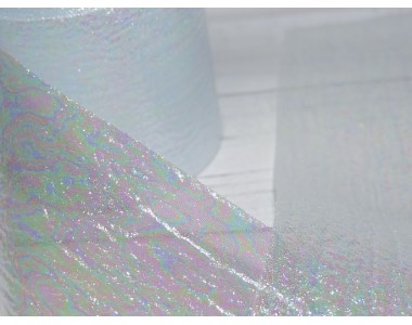 Лента перламутровая 5,5 см, цв. нежно-фиолетовый - 1 м.