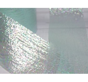 Лента перламутровая 5,5 см, цв. светло-аквамариновый - 1 м.