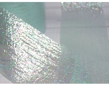 Лента перламутровая 5,5 см, цв. светло-аквамариновый - 1 м.