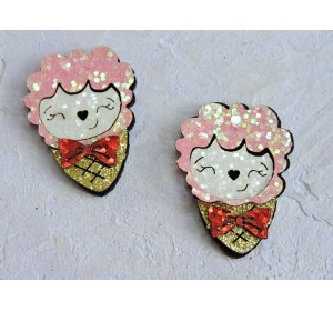 Патч сборный "Барашек в рожке" 2,5*3,5 см - 1 шт.