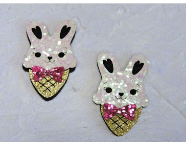 Патч сборный "Зайка в рожке" 2,5*3,8 см - 1 шт.