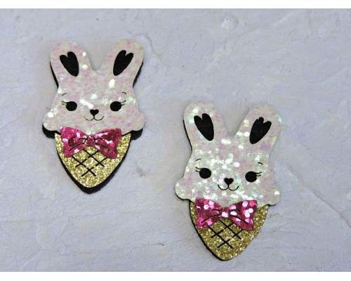 Патч сборный "Зайка в рожке" 2,5*3,8 см - 1 шт. 