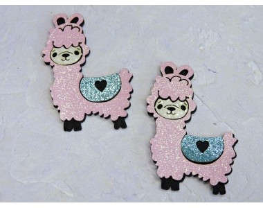 Патч сборный "Альпака №1" 3,8*5,2 см - 1 шт.