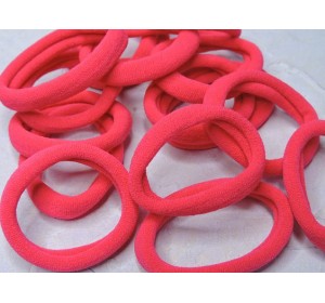 Резинка бесшовная для волос 4 см, цв. розовый 1 - 1 шт.