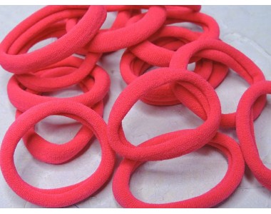 Резинка бесшовная для волос 4 см, цв. розовый 1 - 1 шт.