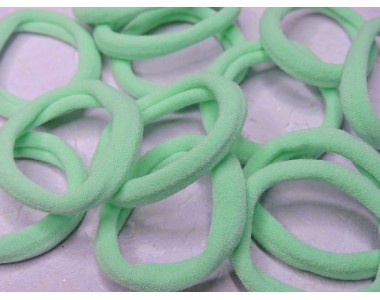 Резинка бесшовная для волос 4 см, цв. аквамариновый - 1 шт.