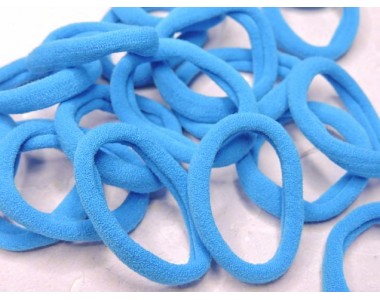 Резинка бесшовная для волос 4 см, цв. бирюзовый - 1 шт.