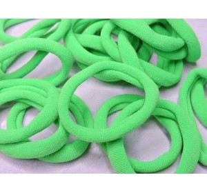 Резинка бесшовная для волос 4 см, цв. светло-зеленый - 1 шт.