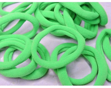 Резинка бесшовная для волос 4 см, цв. светло-зеленый - 1 шт.