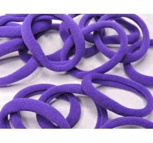 Резинка бесшовная для волос 4 см, цв. темно-фиолетовый - 1 шт.