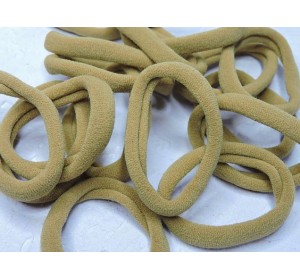 Резинка бесшовная для волос 4 см, цв. коричневый - 1 шт.