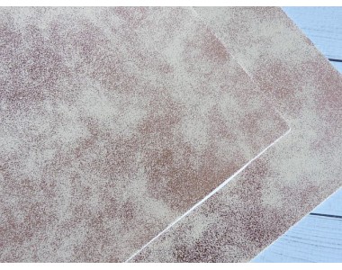 Кожзам с напылением, цв. бежевый/бледно-розовый - 1 лист