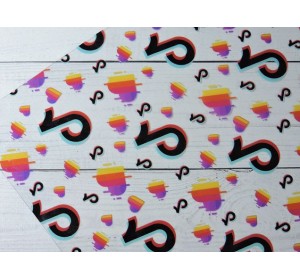 Пленка ПВХ с рисунком "Tik Tok" - 1 лист