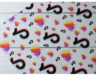 Пленка ПВХ с рисунком "Tik Tok" - 1 лист