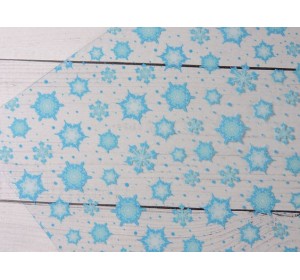 Пленка ПВХ с рисунком "Снежинки" - 1 лист