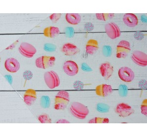 Пленка ПВХ с рисунком "Сладости" - 1 лист