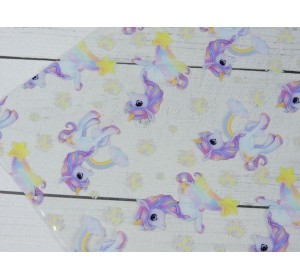 Пленка ПВХ с рисунком "Единорог" - 1 лист