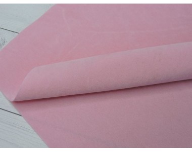 Замша искусственная двусторонняя, цв. нежно-розовый - 1 лист