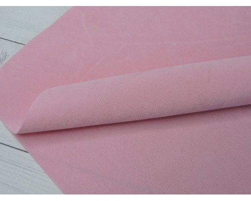 Замша искусственная двусторонняя, цв. нежно-розовый - 1 лист