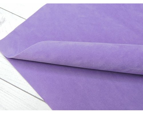Замша искусственная двусторонняя, цв. фиолетовый №92 - 1 лист