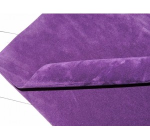 Замша искусственная двусторонняя, цв. темно-сиреневый - 1 лист