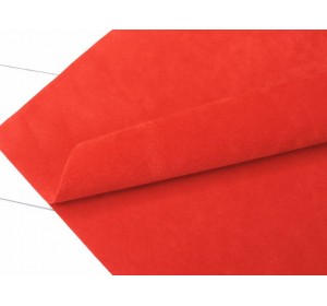 Замша искусственная двусторонняя, цв. бордовый - 1 лист