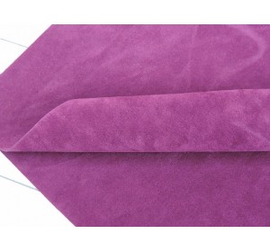 Замша искусственная двусторонняя, цв. бургунди - 1 лист