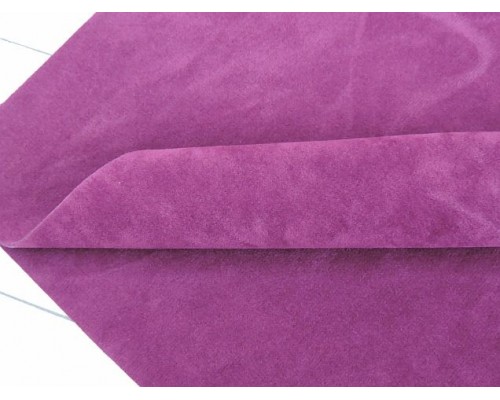 Замша искусственная двусторонняя, цв. бургунди - 1 лист